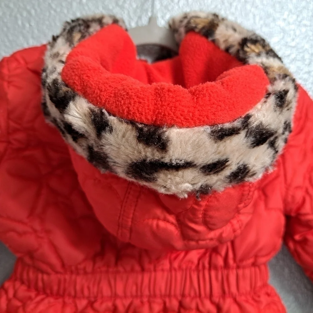 Pacific Trail Red Fur Lined Jacket  Size 2T O784